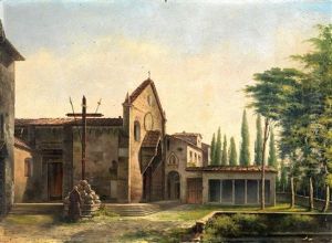 Veduta Della Chiesa Di San Francesco A Fiesole