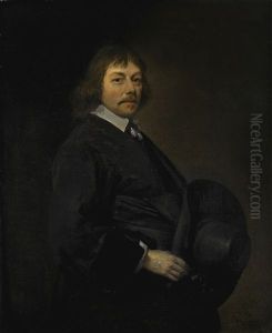 Portrait Of A Man, Three-quarter-length, Holding His Hat