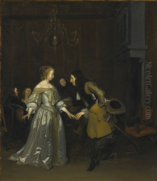The Introduction (an Officer Making His Bow To A Lady) - view 1