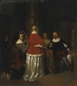 Figures In An Interior by Gerard Ter Borch