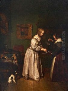 Lady Washing Her Hands by Gerard Ter Borch