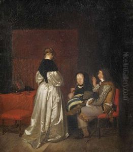 Die Vaterliche Ermahnung by Gerard Ter Borch