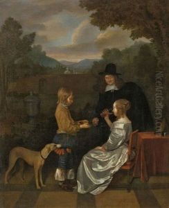 Die Erfrischung by Gerard Ter Borch