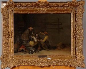 Soldats Jouant Aux Cartes A L"auberge by Gerard Ter Borch