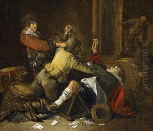 Wirtshausrauferei by Gerard Ter Borch