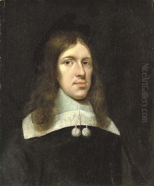 Portrait Of A Gentleman In White A Lace Collar - view 1