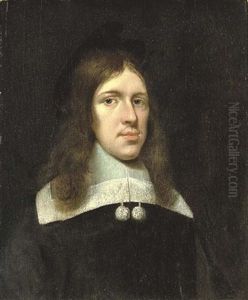 Portrait Of A Gentleman In White A Lace Collar