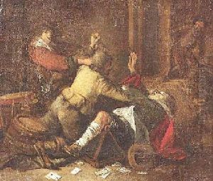 Rauferei Im Wirtshaus by Gerard Ter Borch