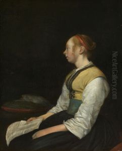 Lesendes Madchen In Landlicher Tracht Lesendes Madchen In Landlicher Tracht