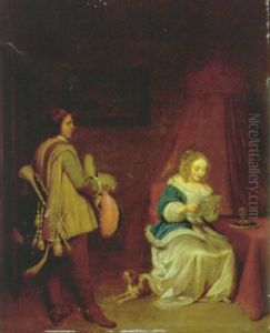 Der Liebesbrief by Gerard Ter Borch