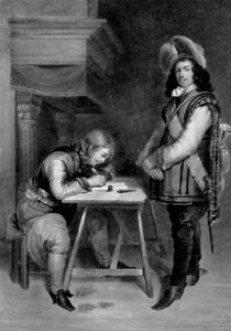 Military Officers In An Interior by Gerard Ter Borch