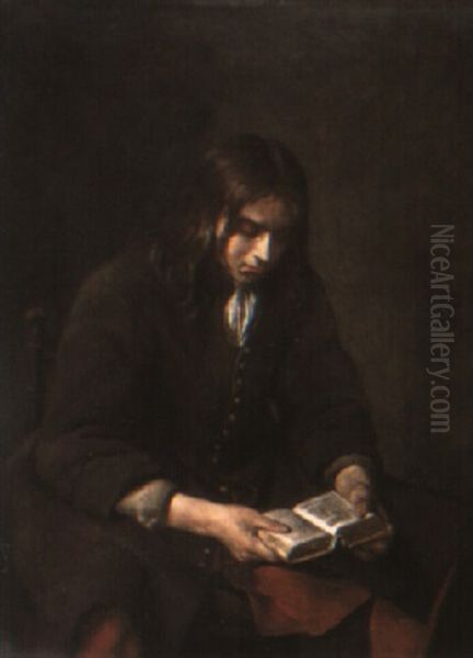 A Young Boy Reading - view 1