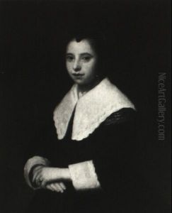 Portrait Of A Lady by Gerard Ter Borch