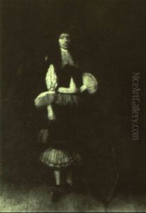 Portrait Of A Young Man Holding A Pair Of Gloves Portrait Of A Young Man Holding A Pair Of Gloves