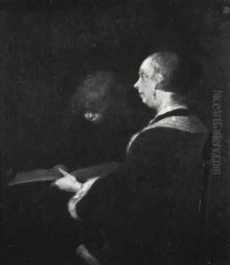 The Reading/an Interior Genre Scene by Gerard Ter Borch
