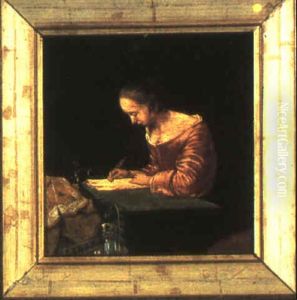 A Lady Writing by Gerard Ter Borch