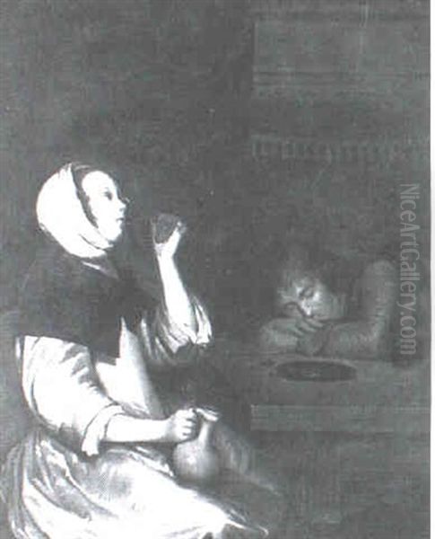 Man And Woman In An Interior - view 1