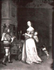 Jeune Femme A Sa Toilette