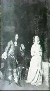 The Huntsman's Courtship by Gerard Ter Borch