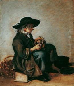 Ein Sitzender Junger Mann by Moses Ter Borch