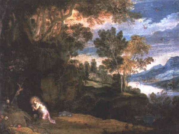 An Extensive Landscape With The Penitent Magdalen - view 1