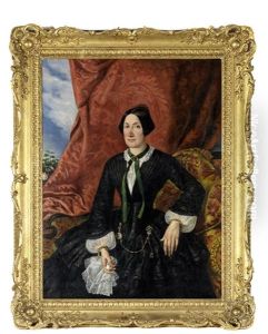 Retrato De Senhora by Manuel Maria Bordalo Pinheiro