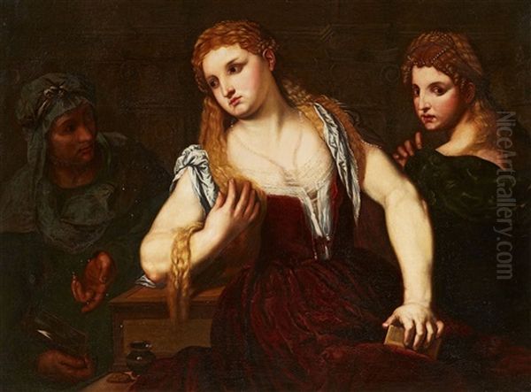 Venetian Lady At Her Toilette - view 1