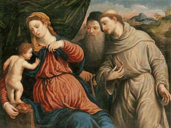 The Madonna And Child With Saints Anthony Abbot And Francis - view 1