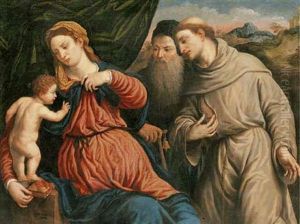The Madonna And Child With Saints Anthony Abbot And Francis