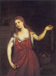 Ritratto Di Cortigiana In Abito Rosso Ritratto Di Cortigiana In Abito Rosso