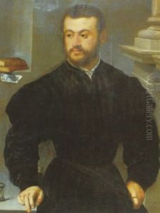 Bildnis Eines Herren (andrea Navagero?) by Paris Bordone