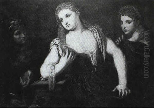 An Allegory Of Time, With Young And Old Age Looking On Beauty - view 1