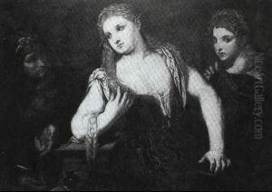 An Allegory Of Time, With Young And Old Age Looking On Beauty by Paris Bordone