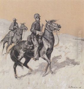 Two Cowboys On Horseback Two Cowboys On Horseback