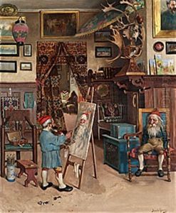 Konstnaren I Arbete by Axel Borg
