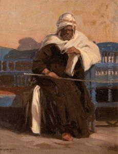 Le Vieillard Sur Un Banc by Carl Oscar Borg