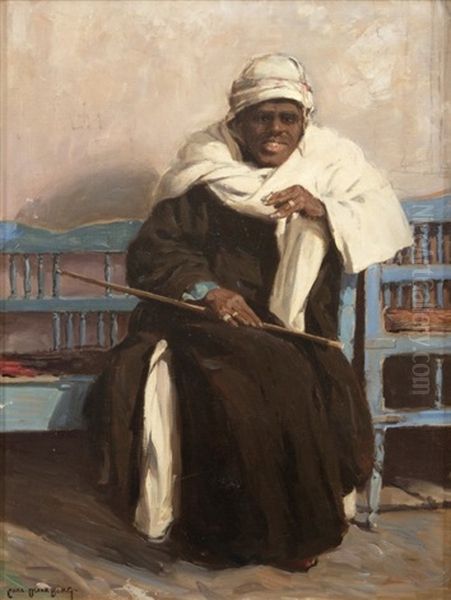 Seated Arab Man - view 1