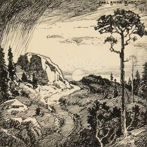 Sunrise In The Mountains by Carl Oscar Borg