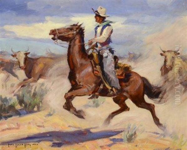 Herding Cattle - view 1