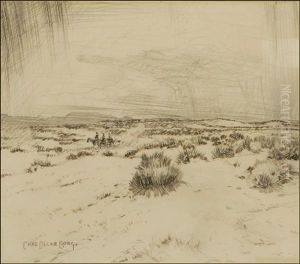 Riders In Southwestern Landscape