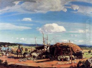 Navajo Camp by Carl Oscar Borg