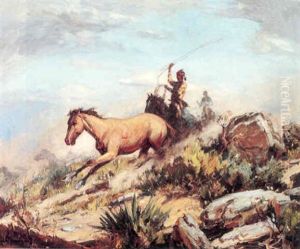 Navajo And Wild Horses