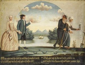 Ungdomen Och Alderdomen - Allegori Over Manniskans Aldrar by Johan Borg