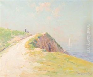 Chemin Sur La Falaise by Marius Borgeaud