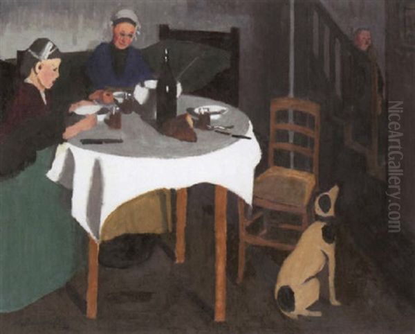 Repas Sur Table Blanche - view 1