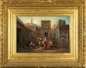 Scene De Marche Oriental by Frederic Borgella