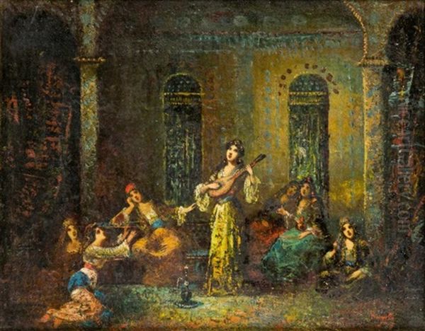 Danseuse Et Musiciens Orientaux - view 1