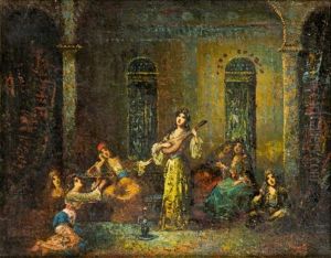 Danseuse Et Musiciens Orientaux