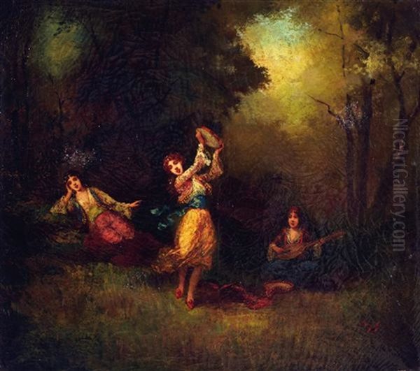 Scene De Divertissement Dans Les Bois - view 1