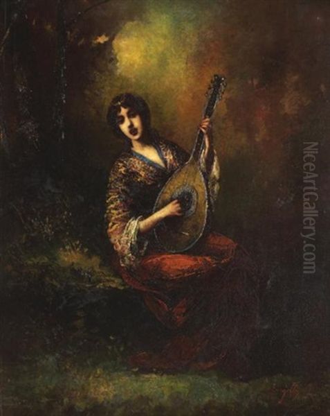 Musicienne Dans Un Sous-bois - view 1